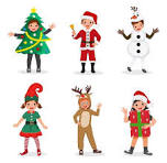  Kids dressed up in holiday clothing